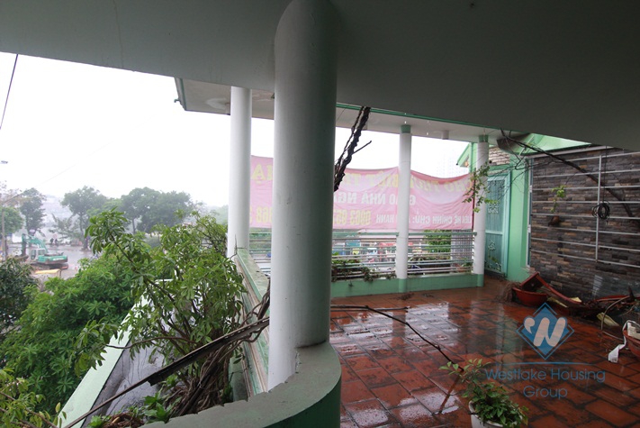 Five bedrooms house with big living space in Tay Ho for rent.
